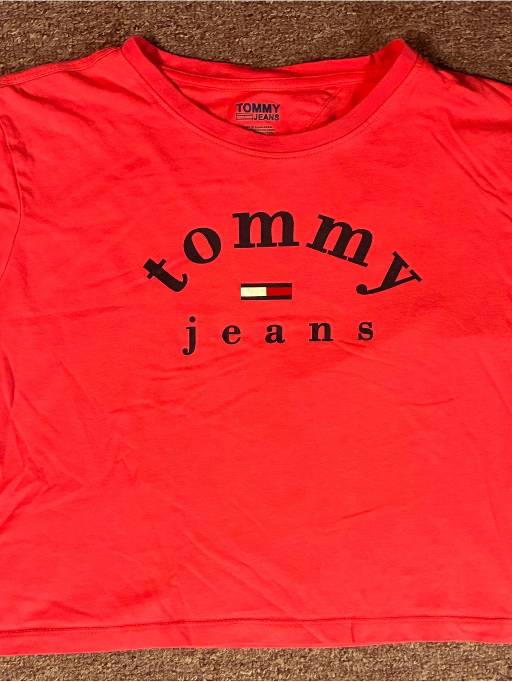 Tommy Hilfiger womens pink Logo Tee